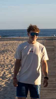 T-Shirt "Summer doesn´t have to end" Beach me x Two Finger - natural raw